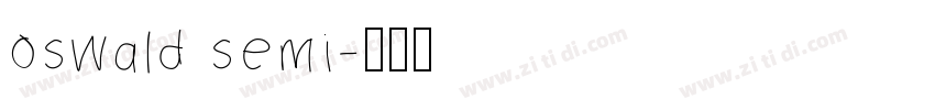 oswald semi字体转换